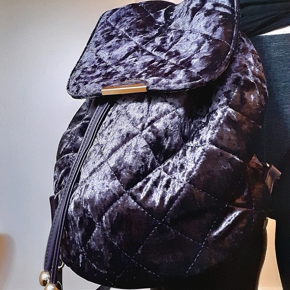 Crushed Velvet Backpack - Picture 2 of 5